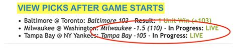 Best MLB Baseball Handicappers by Picks Records.